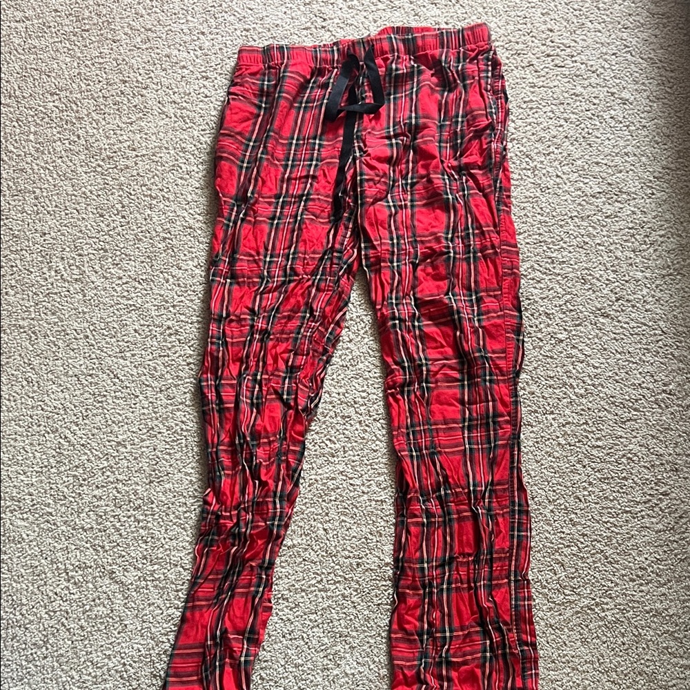 Victoria's Secret Red Plaid Lounge Pants